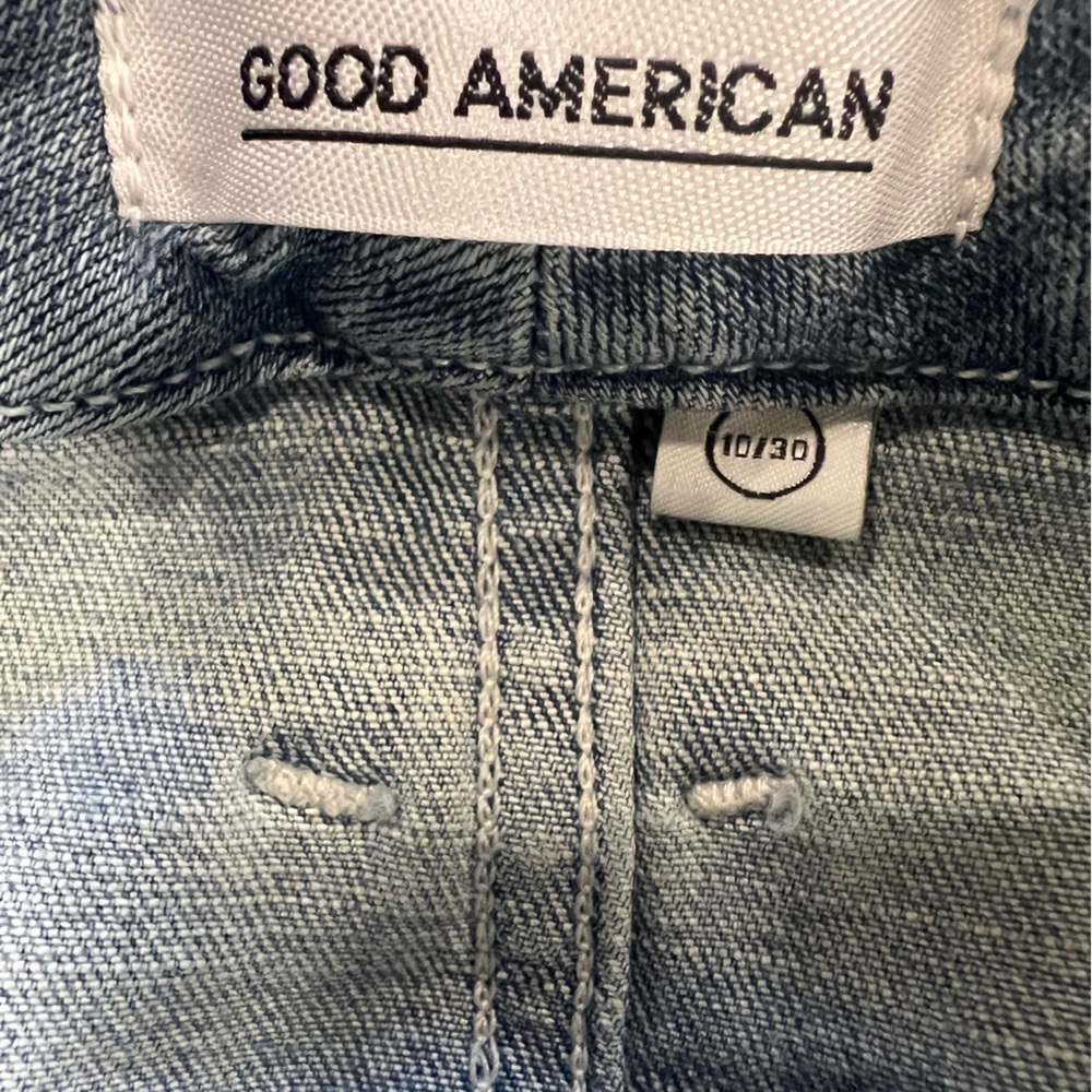 Good American Light Wash High Waist Good Legs Jeans Size 10 - Picture 7 of 13